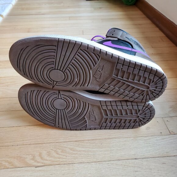 Nike Air Jordan 1 Mid "Purple Mocha" Palomino - Sz 9.5 (DQ8426-215) - Picture 5 of 6